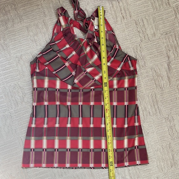 Banana Republic plaid sleeveless ruffle top Size XS New without tags - Picture 16 of 16